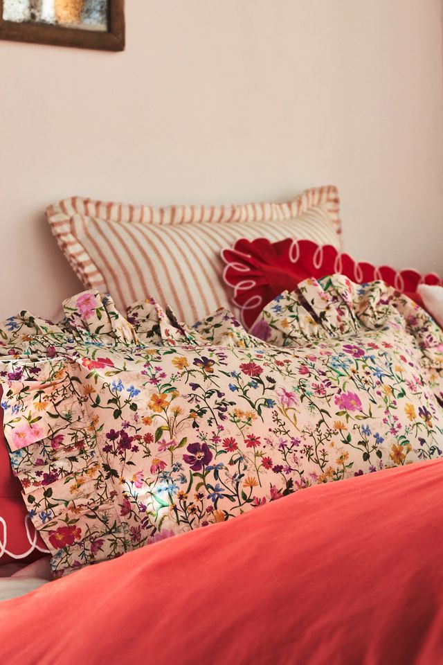 Coco & Wolf Silk Ruffle Cushion Cover #3