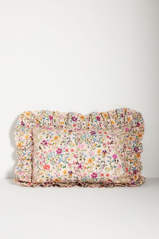 Coco & Wolf Silk Ruffle Cushion Cover #1