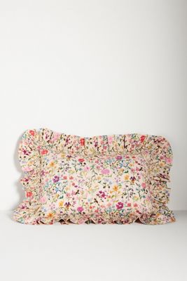 Coco & Wolf Silk Ruffle Cushion Cover