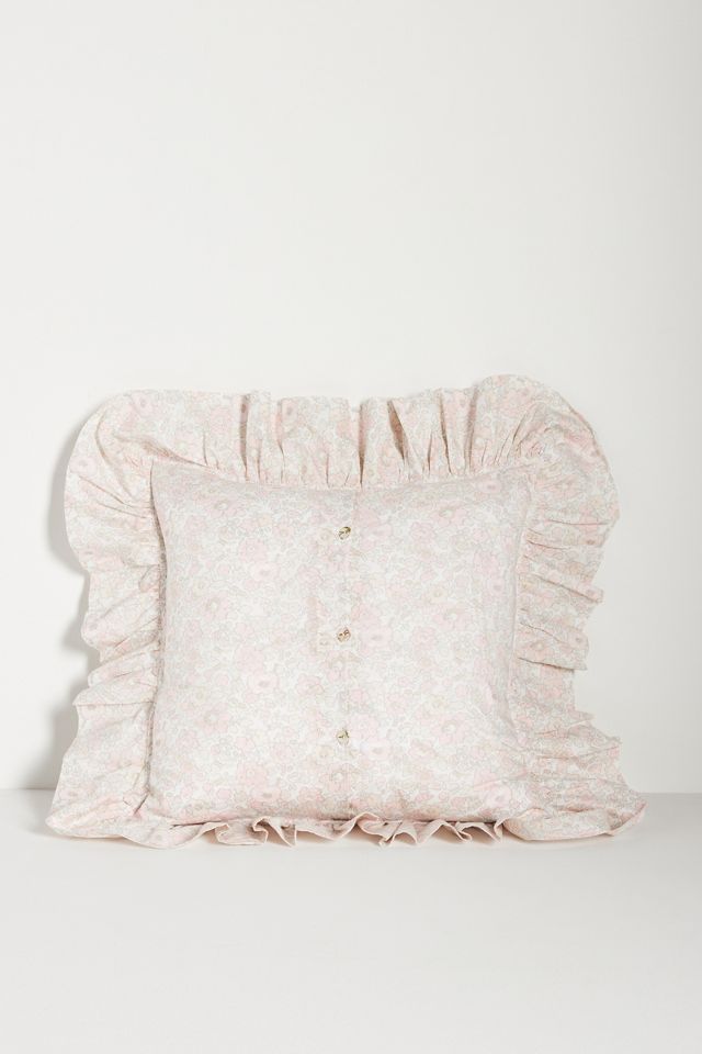 Coco & Wolf Silk Ruffle Cushion Cover #1