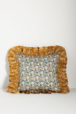 Coco & Wolf Silk Ruffle Cushion Cover