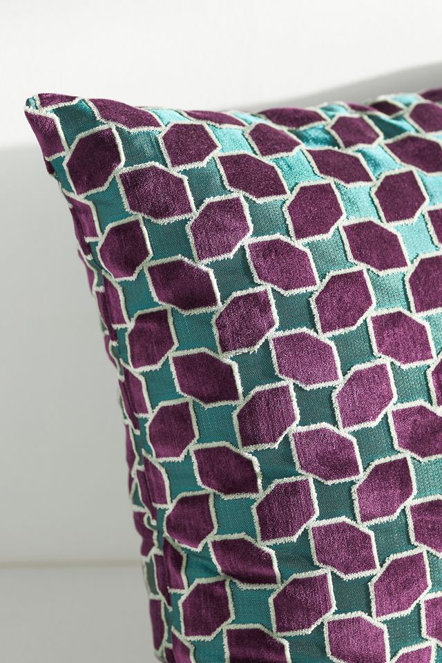 Gracen Geometric Velvet Pillow #2