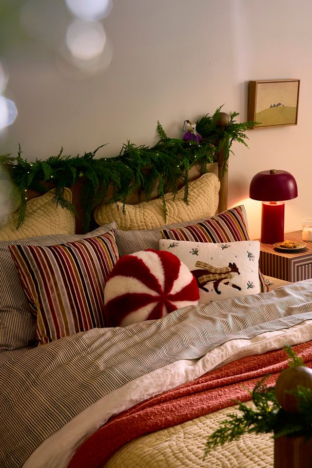 Velvet Stripe Pillow Cover #1
