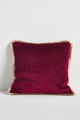 Anthropologie Valentina Washed Velvet Cushion