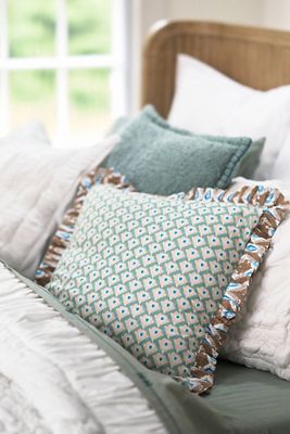 Mari Ikat Cotton Printed Pillow