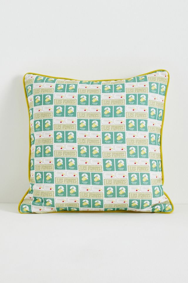 Les Fruits Cotton Embroidered  Pillow #3