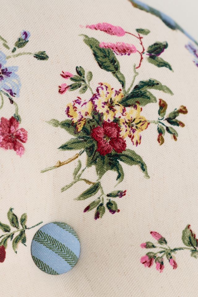 Coussin Fleuri Brodé en Coton Camilia #3