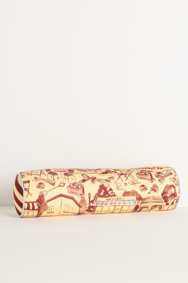Damson Madder Cotton Printed Pillow #4