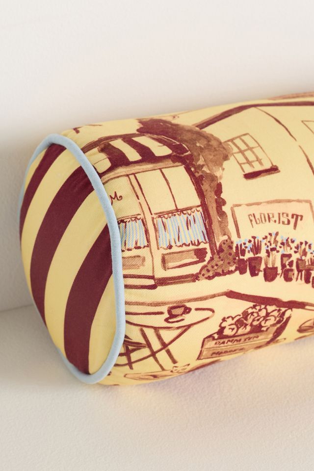 Damson Madder Cotton Printed Pillow #7