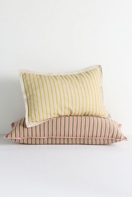 Emmett Cotton Printed Stripe Pillow