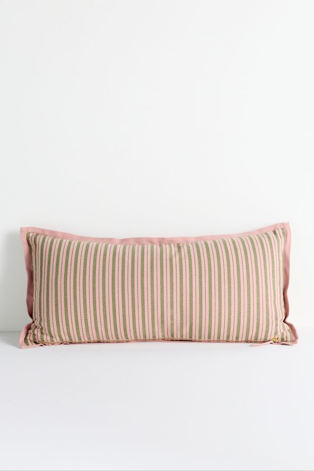 Emmett Cotton Printed Stripe Pillow #2