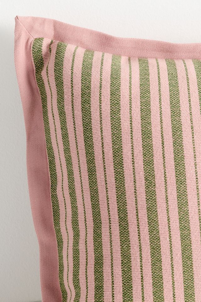 Emmett Cotton Printed Stripe Pillow #3