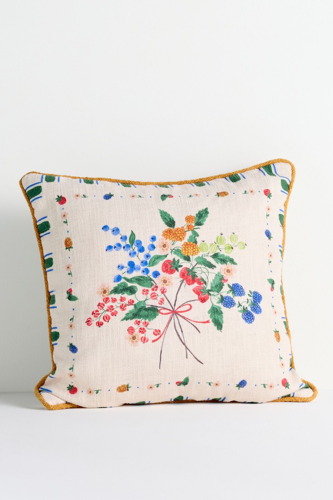 Leiah Printed Indoor/Outdoor Floral Pillow - White Floral, Assorted
