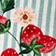 Grünes Blumenmuster