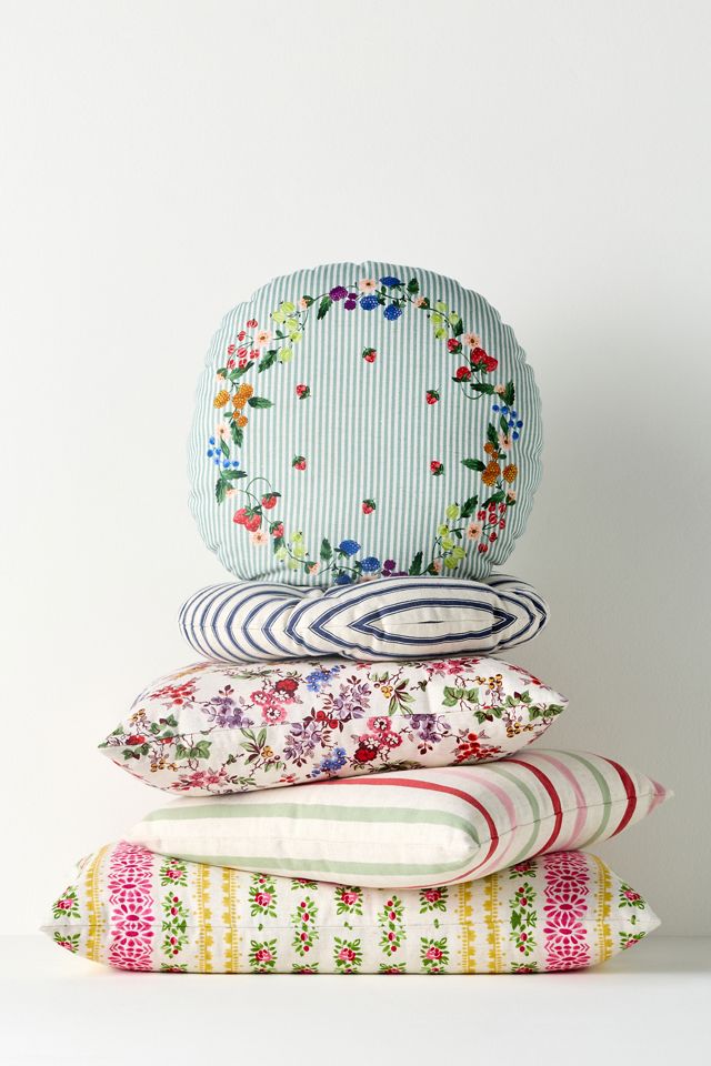 Elise Cotton Printed Floral Pillow #2