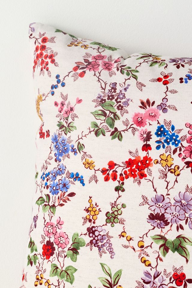 Elise Cotton Printed Floral Pillow #1