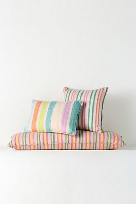 Jasmine Indoor/Outdoor Woven Stripe Pillow