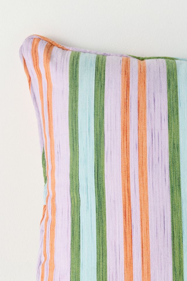 Jasmine Indoor/Outdoor Woven Stripe Pillow #2