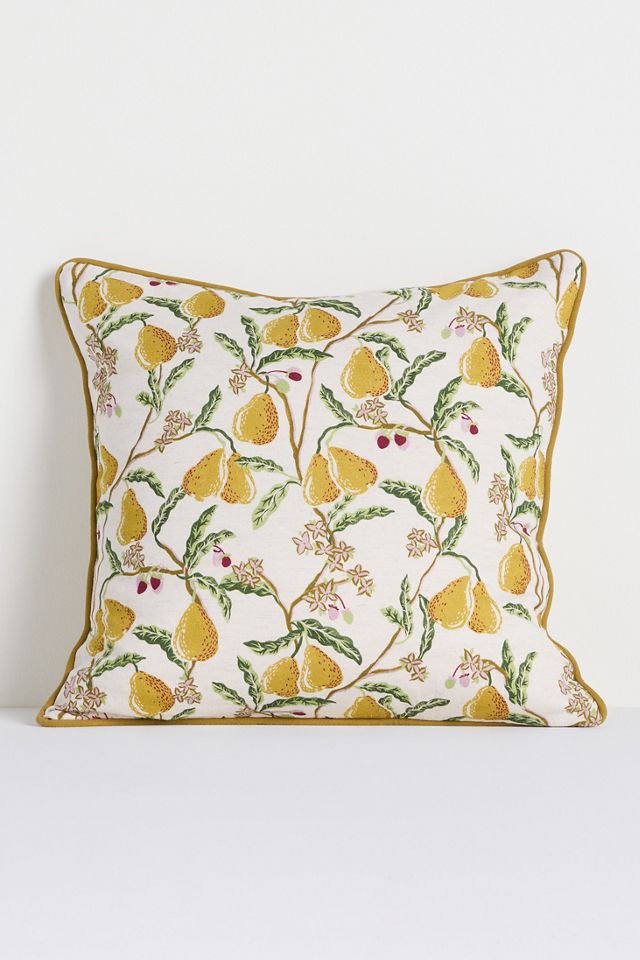 Pera Cotton Printed Fruits Pillow #1