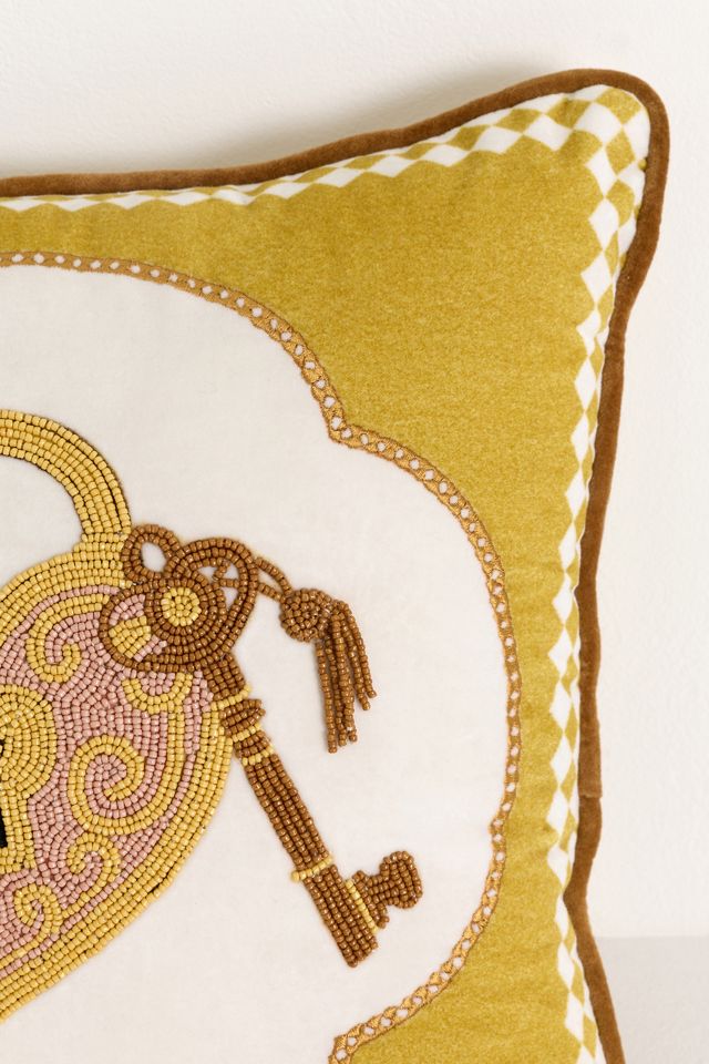 Laurie Cotton Velvet Embroidered Novelty Pillows #2