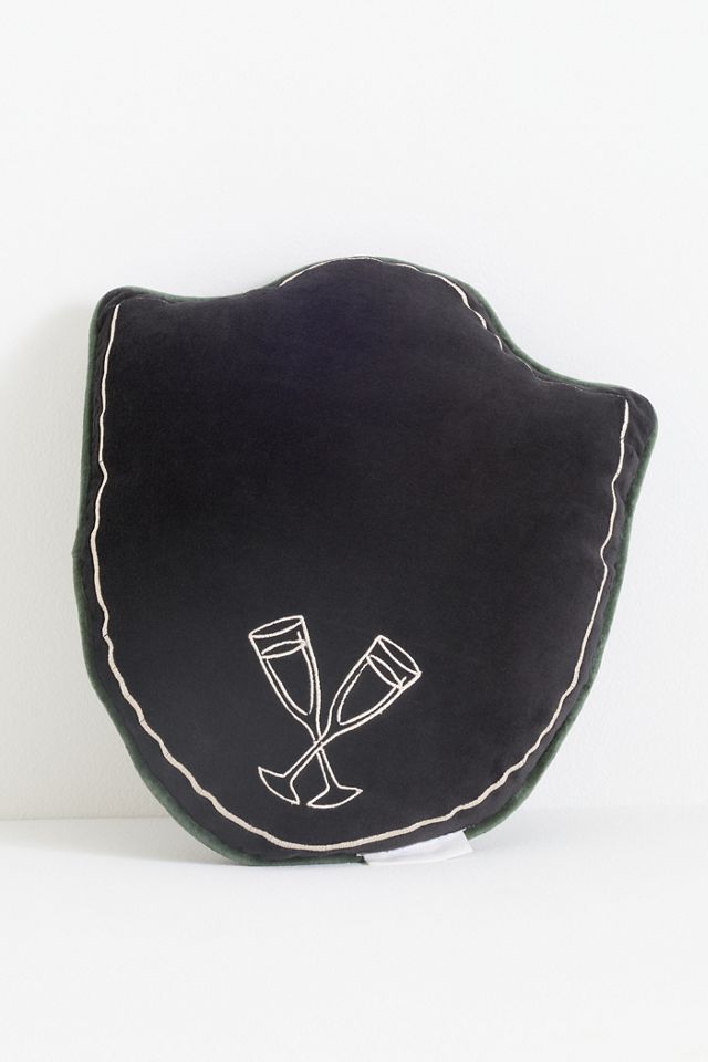 Laurie Cotton Velvet Embroidered Novelty Pillows #1