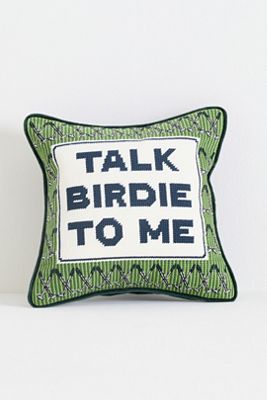 Furbish Studio Game Day Petite Needlepoint Pillow