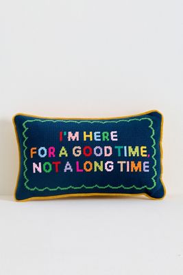 Furbish Studio Game Day Petite Needlepoint Pillow