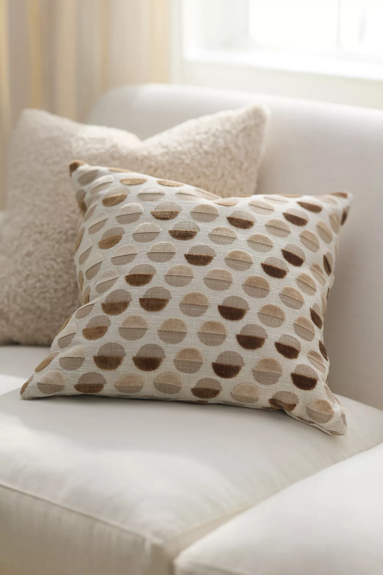 Jacquard Woven Dot Pillow