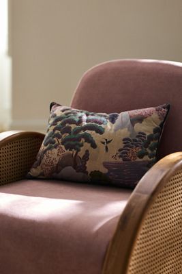 Merve Kahraman Cotton Linen Printed Pillow