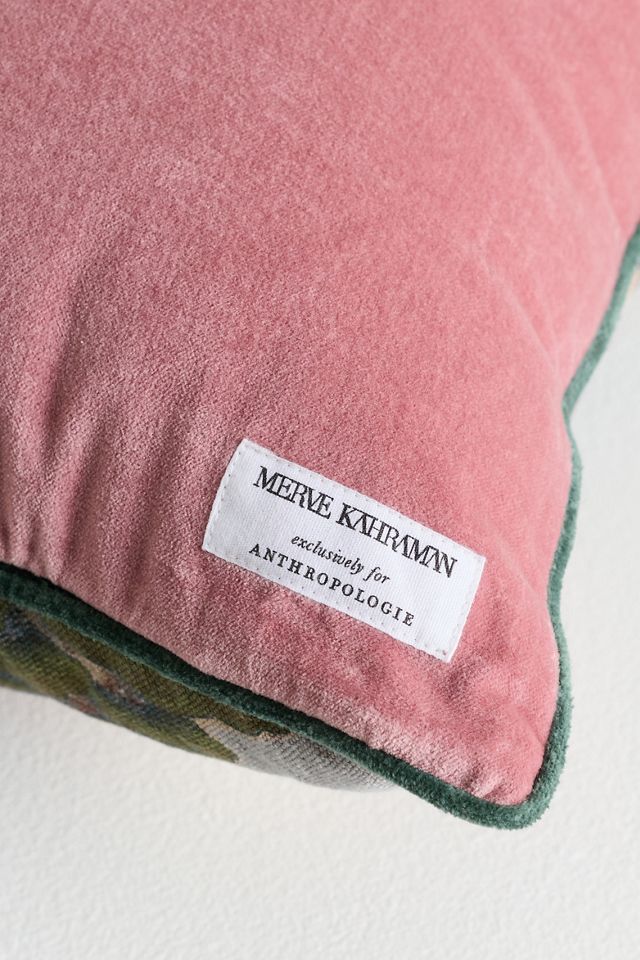 Merve Kahraman Cotton Linen Printed Pillow #6