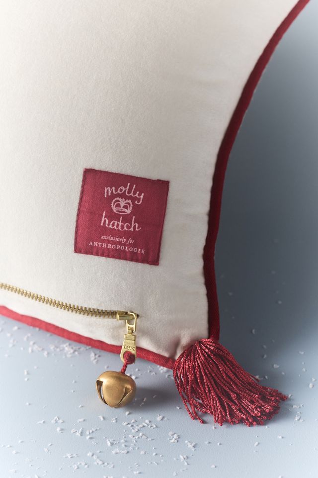 Molly Hatch Holiday Embroidered Pillow #2