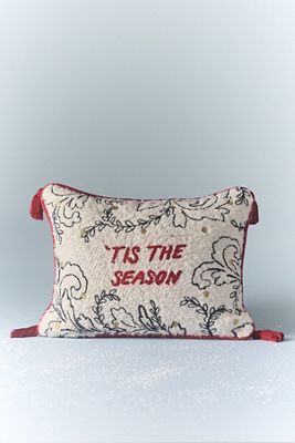 Coussin brodé des Fêtes Molly Hatch