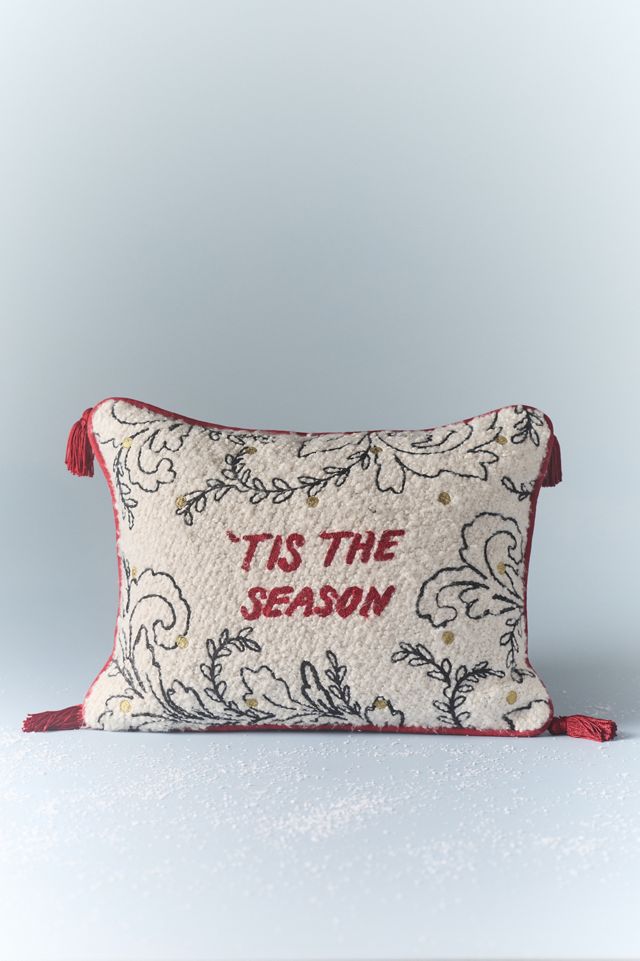 Molly Hatch Holiday Embroidered Pillow #1