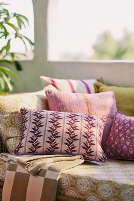 Calista Linen Printed Floral Pillow