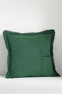 Anthropologie Myla Cotton Duck-pocket Pillow