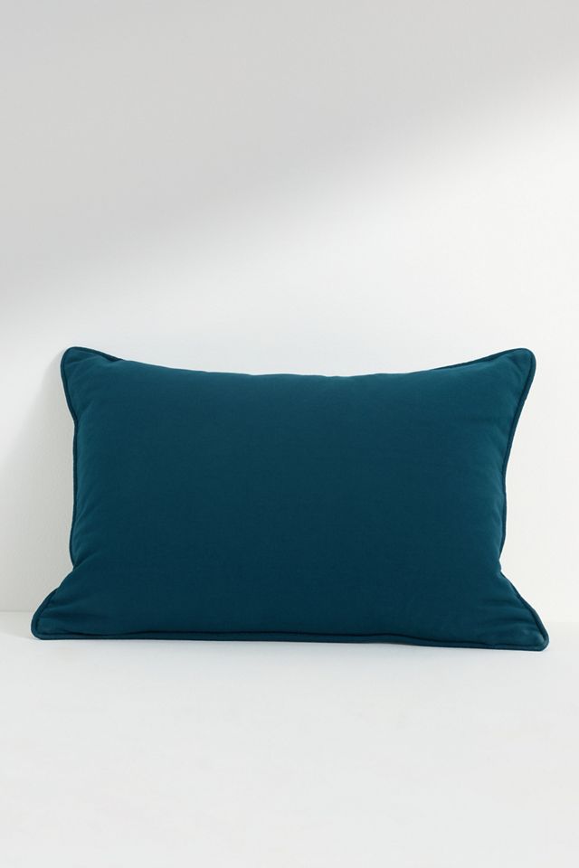 Ace Cotton Embroidered Needlepoint Pillow | Anthropologie