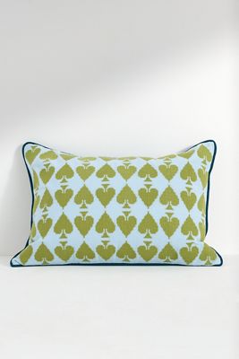 Ace Cotton Embroidered Needlepoint Pillow