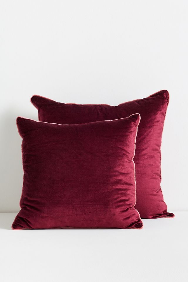 Piped Velvet Pillow #4