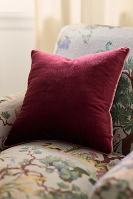 Piped Velvet Pillow