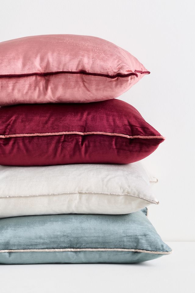 Piped Velvet Pillow #5