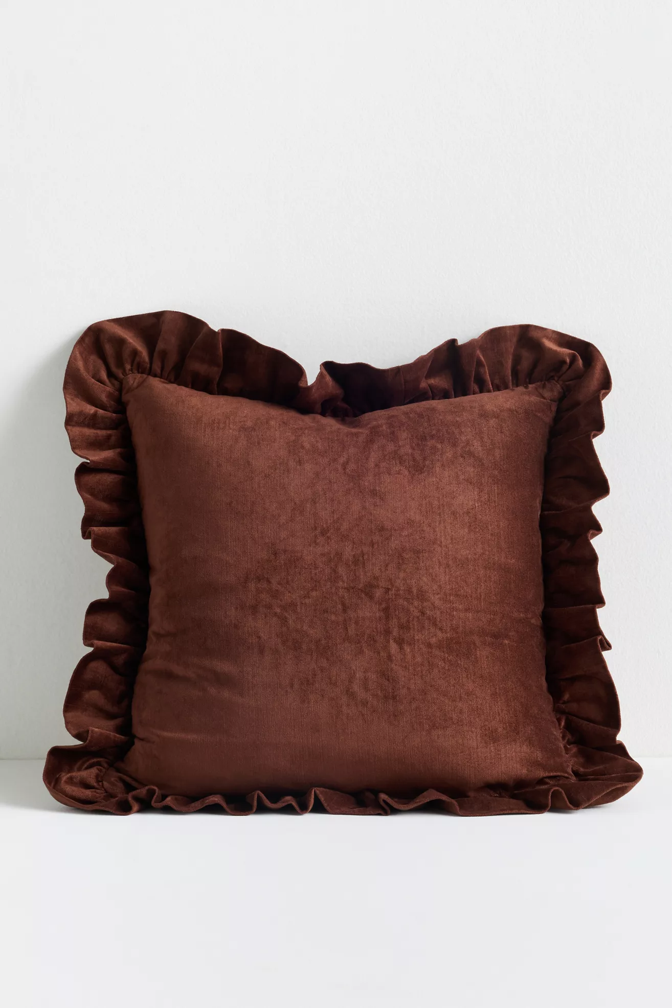Ruffled Velvet Throw Pillow - thumbnail 8