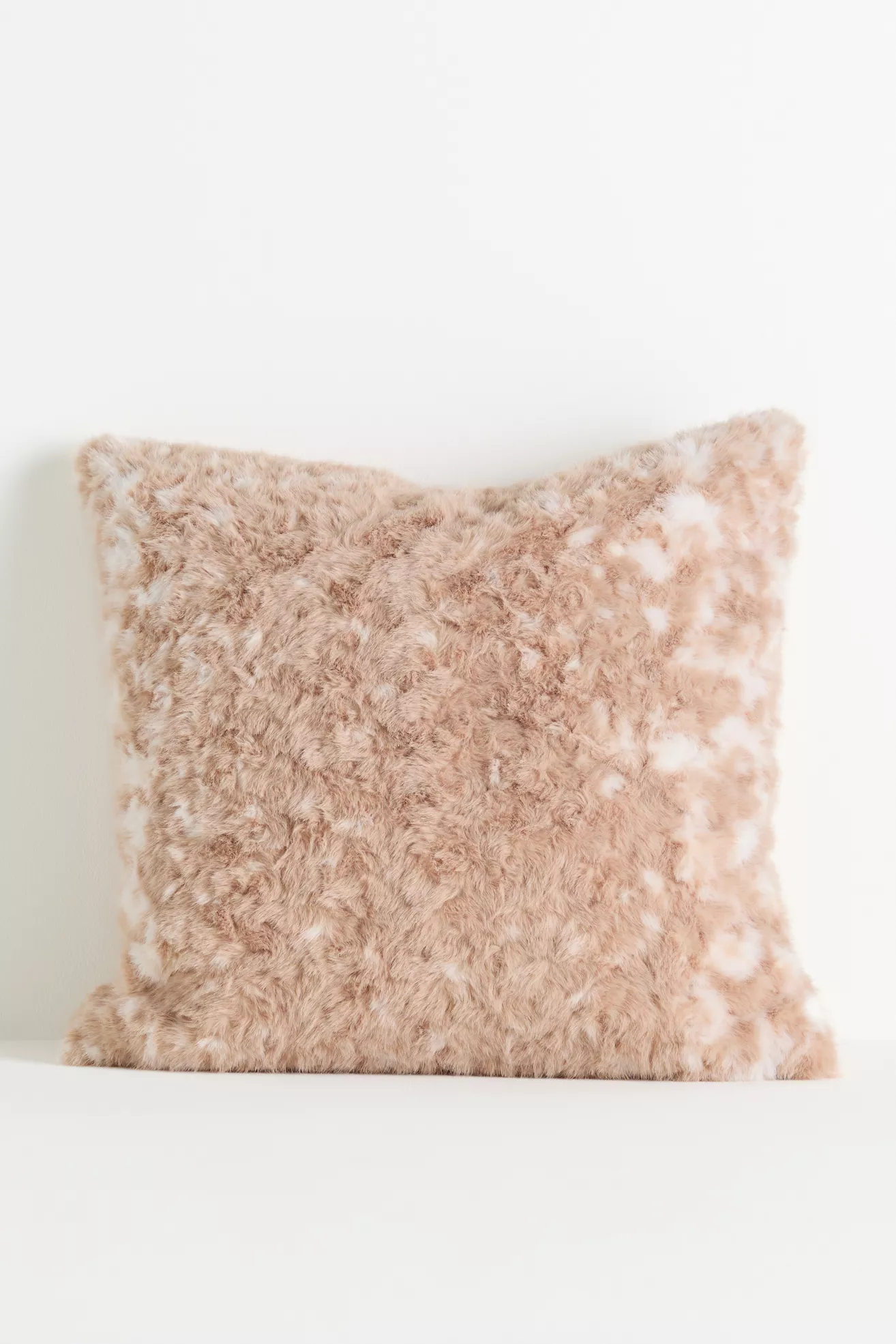 Speckled Faux Fur Throw Pillow - thumbnail 4