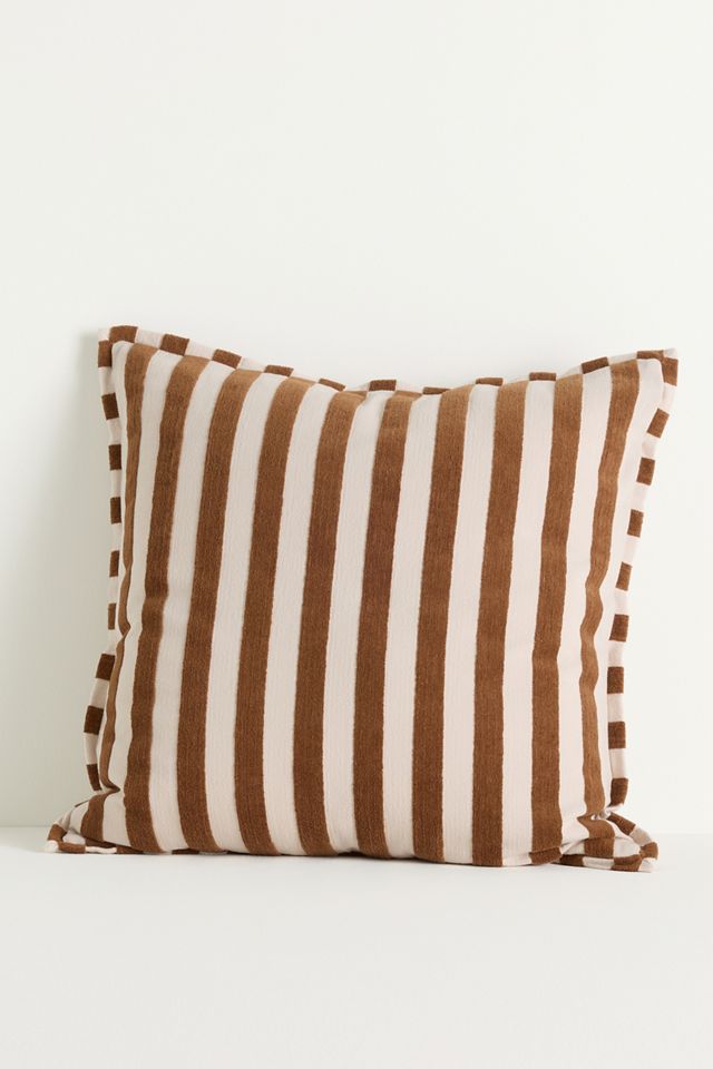 Sarah Striped Cotton Cushion #5