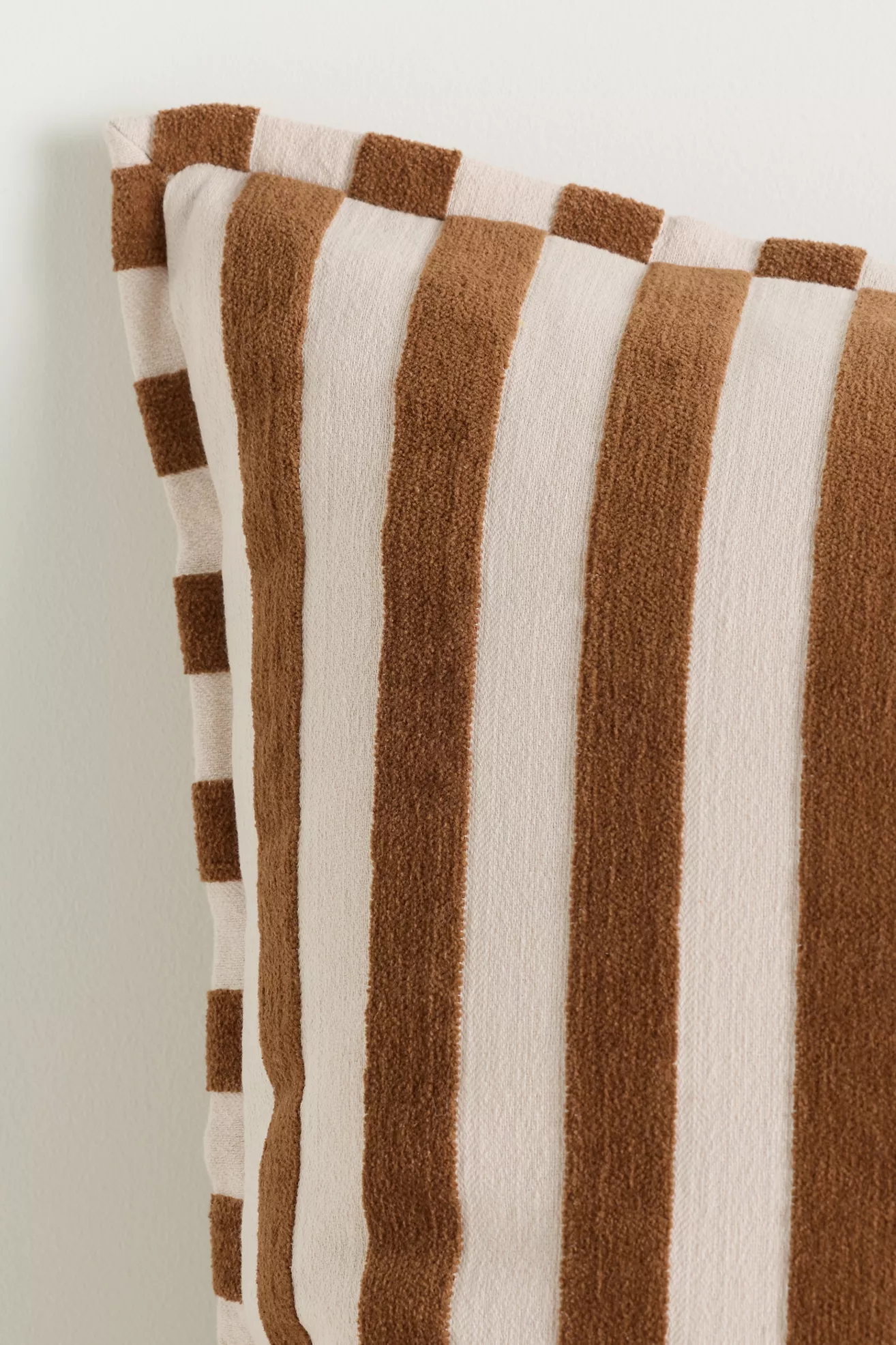 Sarah Striped Cotton-Chenille Pillow - thumbnail 3