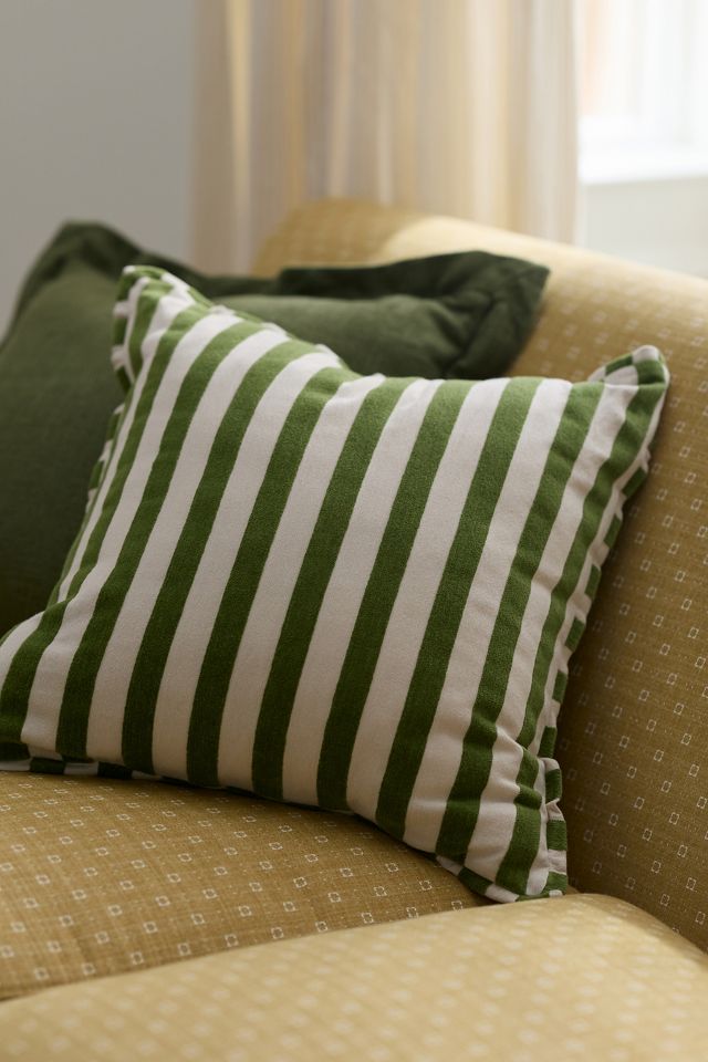 Sarah Striped Cotton-Chenille Pillow #6