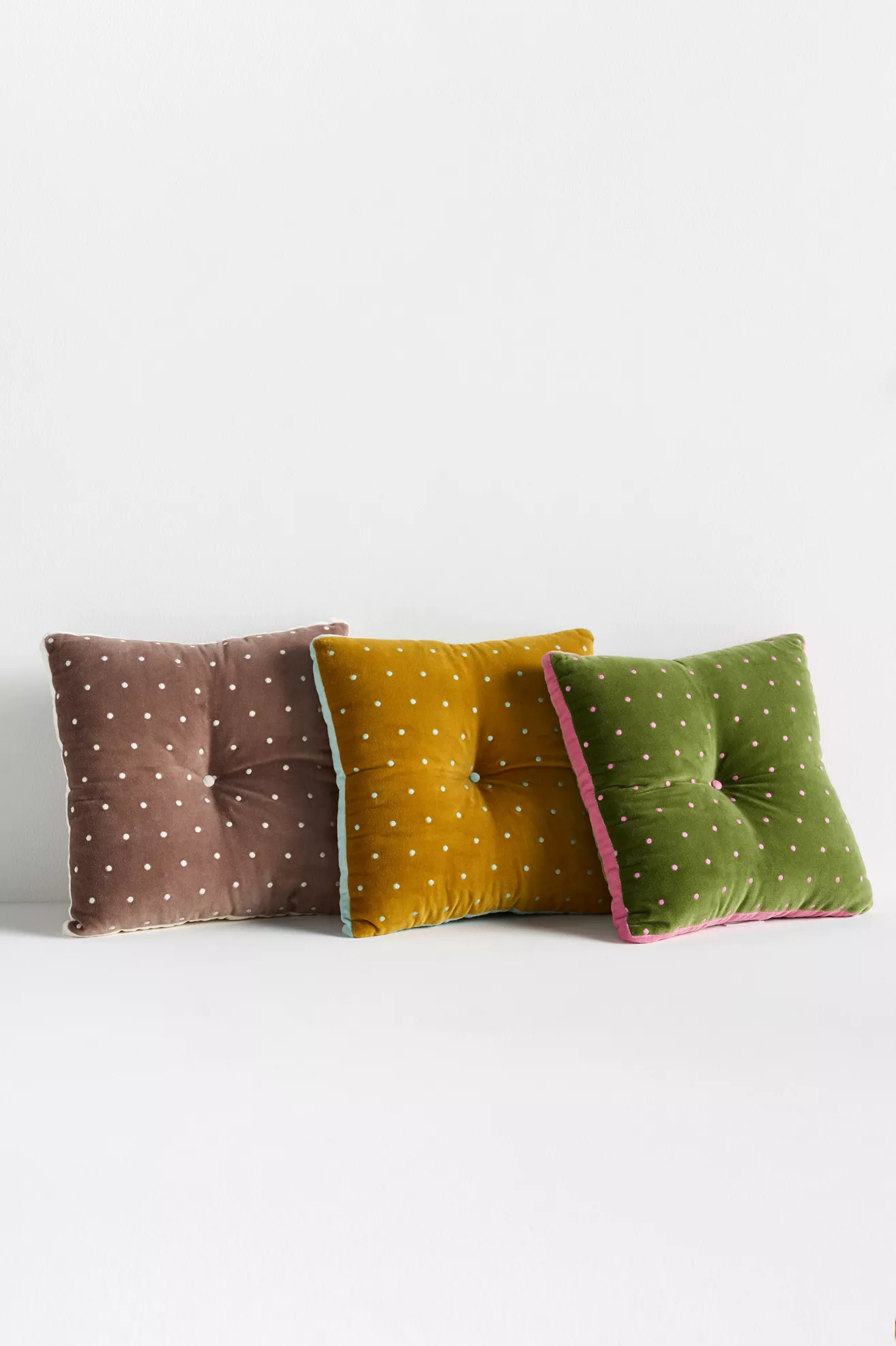 Trova Velvet Polka Dot Pillow - thumbnail 8