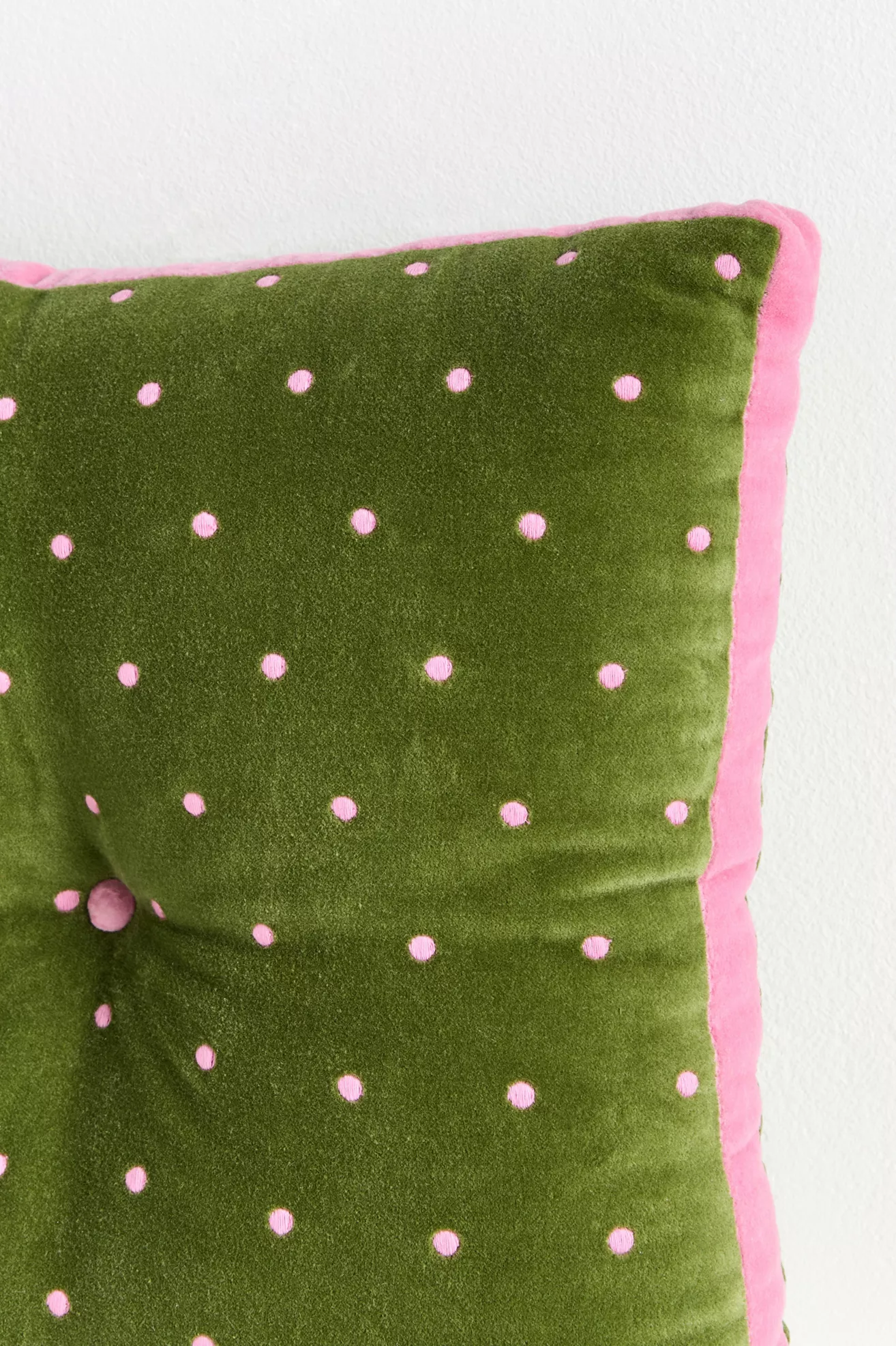 Trova Velvet Polka Dot Pillow - thumbnail 7