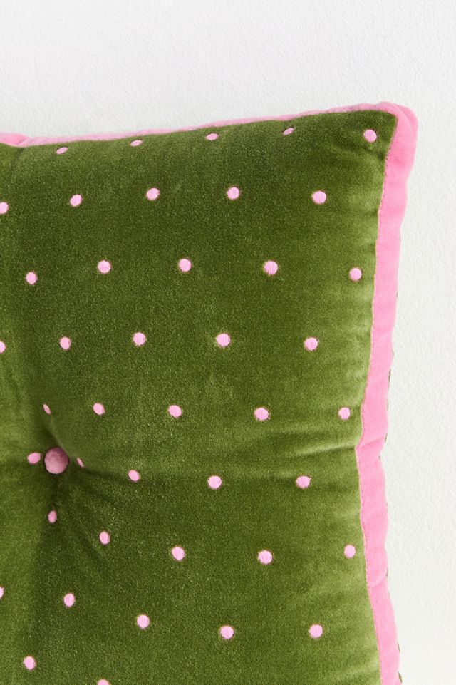 Trova Velvet Polka Dot Cushion #1
