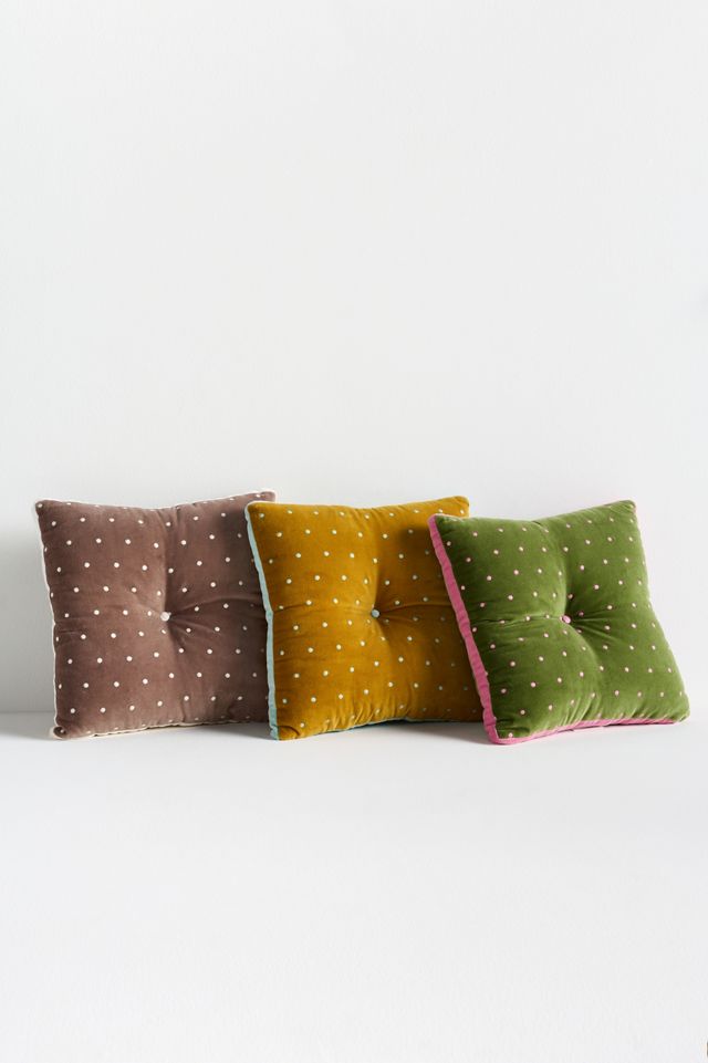 Trova Velvet Polka Dot Pillow #2