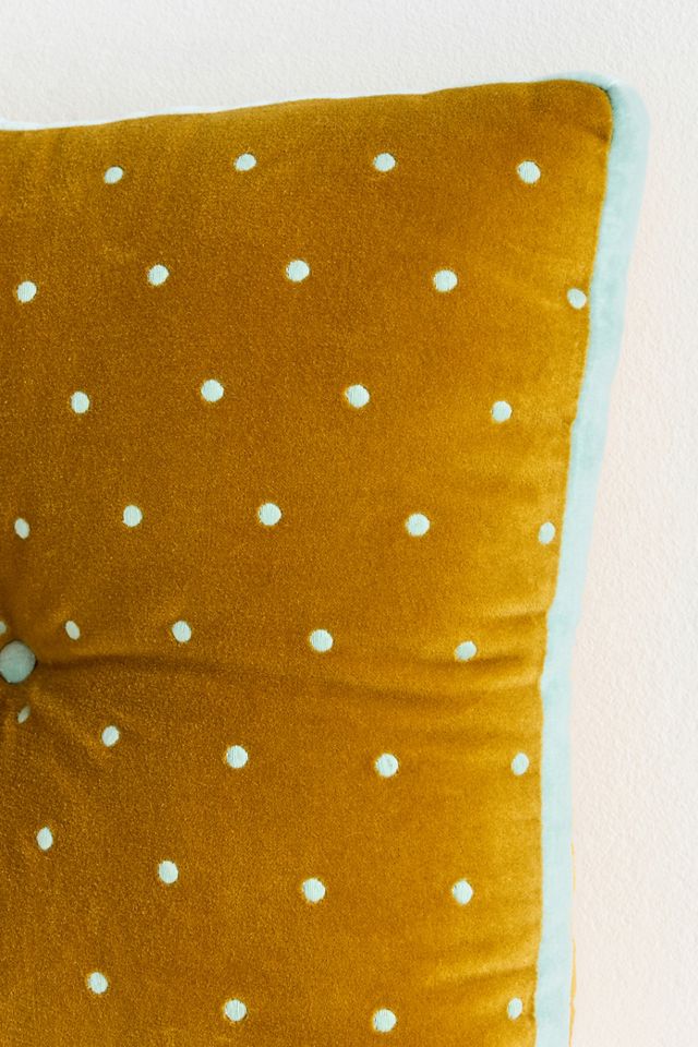 Trova Velvet Polka Dot Pillow #1